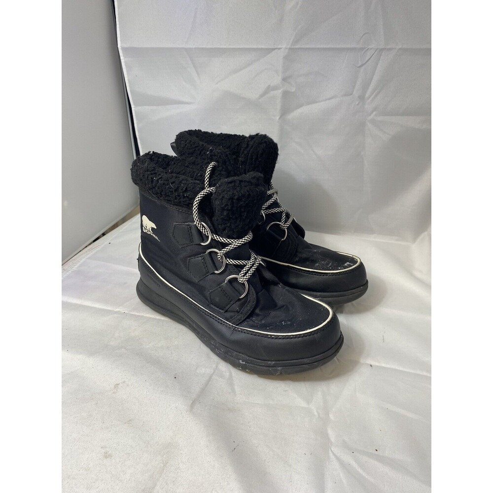 SOREL WOMEN’S SOREL Sz 6.5 US EXPLORER CARNIVAL BOOT Black